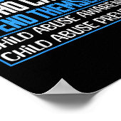 Overlevende van kindermisbruik maand poster (Hoek)