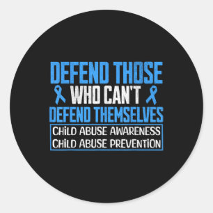 Overlevende van kindermisbruik maand ronde sticker