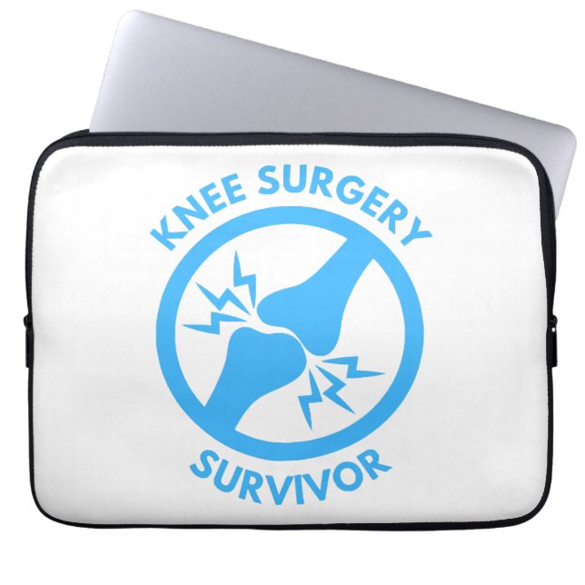 Overlevende van knieoperatie  laptop sleeve (Voorkant)