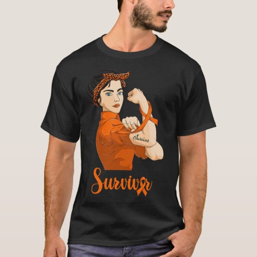 Overlevende van leukemie  t-shirt (Voorkant)