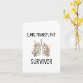 Overlevende van longtransplantatie kaart (Gele Bloem)