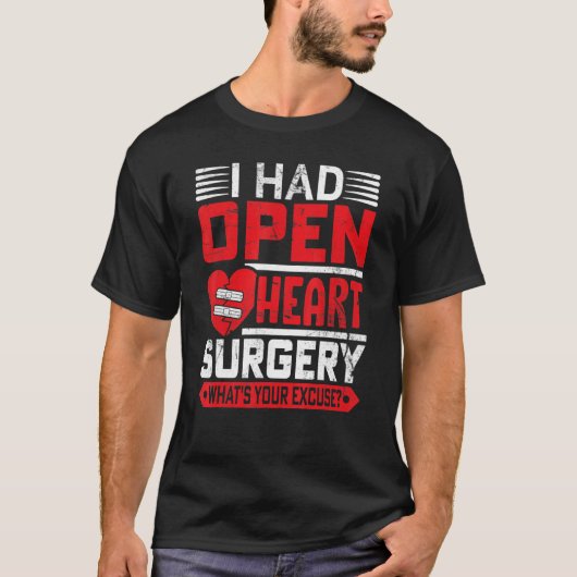 Overlevende van openhartoperatie Hart CHD-patiënt T-shirt (Voorkant)