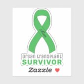 Overlevende van orgaantransplantatie vinyl sticker (Vel)
