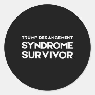 Overlevende van Trump Derangement Syndroom 2 Ronde Sticker
