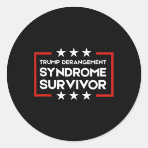 Overlevende van Trump Derangement Syndroom  Ronde Sticker