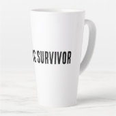 Overlevende van vergadering - Meme hoodie Latte Mok (Rechterhoek)