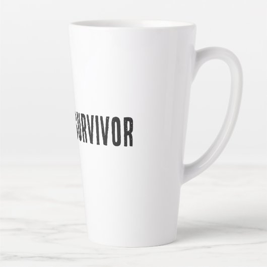 Overlevende van vergadering - Meme hoodie Latte Mok (Rechts)