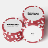 Overlevende van vergadering - Meme hoodie Poker Chips (Opstapeling)