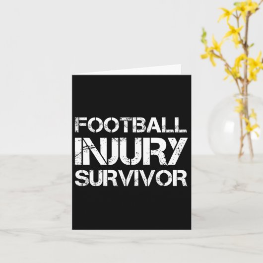 Overlevende van voetbalblessure kaart (Gele Bloem)