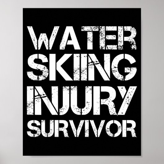 Overlevende van water-ski-ongeluk poster (Voorkant)