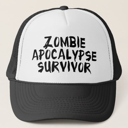 Overlevende van zombie-apocalyps trucker pet (Voorkant)