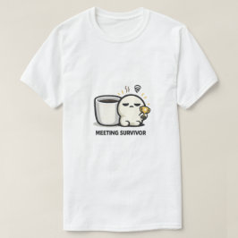 Overlevende Vergadering - Schattig Vermoeid Karakt T-shirt