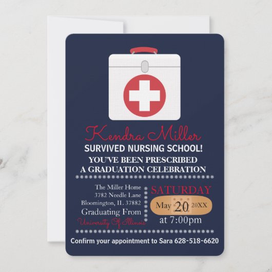 Overlevende verpleegkundigen en studenten kaart (Voorkant)