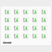 Overlevende ziekte van Lyme 9 Ronde Sticker (Vel)