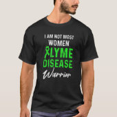 Overlevende ziekte van Lyme Warrior Awareness 53 T-shirt (Voorkant)