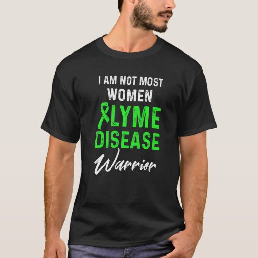 Overlevende ziekte van Lyme Warrior Awareness 53 T-shirt (Voorkant)