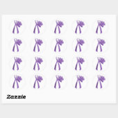 Overlevenden - Paarse bewustwording Ronde Sticker (Vel)