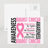 Overlevenden van de vechtpartij namen 6 borstkanke briefkaart (Voorkant / Achterkant)