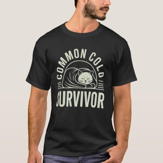 Overlever Kat Gewone Verkoudheid T-shirt (Voorkant)