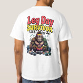 Overlever Overlevende Uitgeputte Gorilla Gym T-shirt (Achterkant)