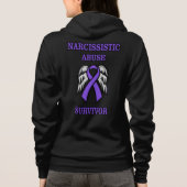 OVERLEVER/RIBBON/WINGS.. NARCISSISTISCH MISBRUIK HOODIE (Achterkant)