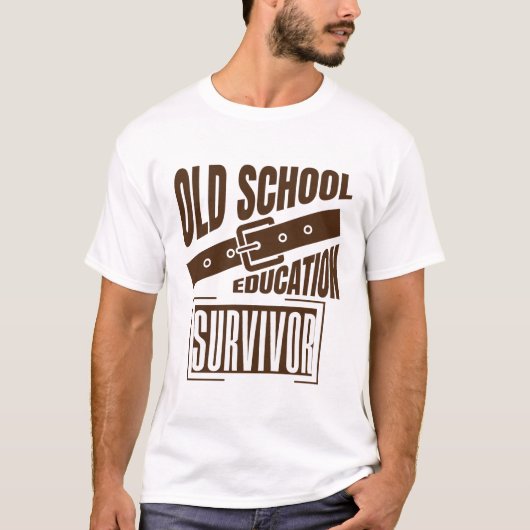 Overlever van het oude schoolsysteem t-shirt (Voorkant)
