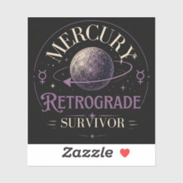 Overlever van Mercurius Retrograde Sticker
