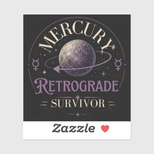 Overlever van Mercurius Retrograde Sticker (Vel)