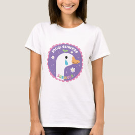 Overlever van sociale bijeenkomst t-shirt
