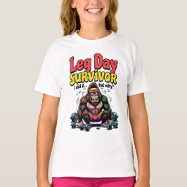 Overleverdag Overlevende Uitgeputte Gorilla Gym T-shirt