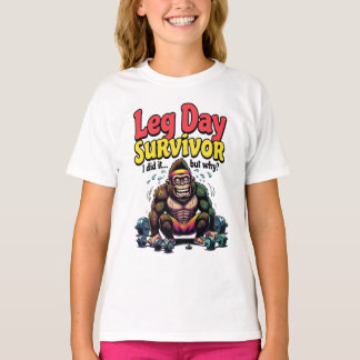 Overleverdag Overlevende Uitgeputte Gorilla Gym T-shirt