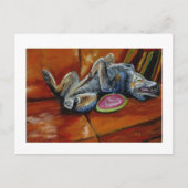 overlevering aan de frisbee briefkaart (Voorkant)