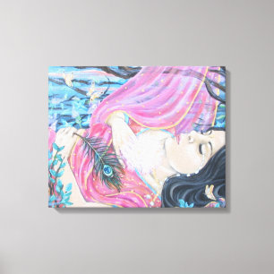 "Overlevering aan liefde" Canvas Afdruk