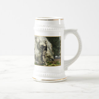 Overlevering of afsterven, machtige schuimer bierpul