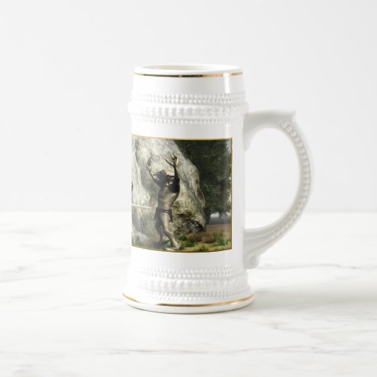 Overlevering of afsterven, machtige schuimer bierpul (Rechts)