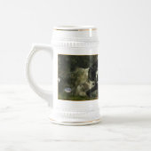 Overlevering of afsterven, machtige schuimer bierpul (Links)