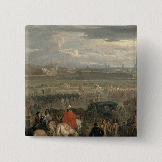 Overlevering van de Citadel Cambrai Vierkante Button 5,1 Cm (Voorkant)