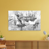 Overlevering van de "Tennessee", strijd om mobiel Canvas Afdruk (Insitu (Woonkamer))