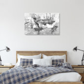 Overlevering van de "Tennessee", strijd om mobiel Canvas Afdruk (Insitu (Slaapkamer))