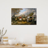 Overlevering van generaal Burgoyne - 1822 Poster (Keuken)