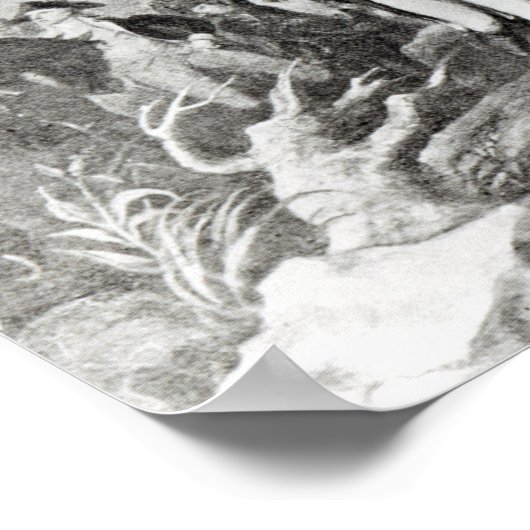 Overlevering van generaal Burgoyne Saratoga Poster (Hoek)