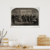 Overlevering van generaal Lee Lithograaf Poster (Keuken)