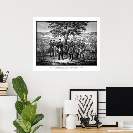 Overlevering van generaal Lee Poster (Thuiskantoor)