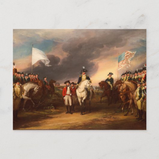 Overlevering van Lord Cornwallis door John Trumbul Briefkaart (Voorkant)