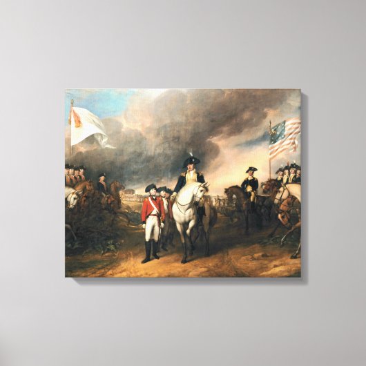 OVERLEVERING VAN LORD CORNWALLIS DOOR John Trumbul Canvas Afdruk (Voorkant)