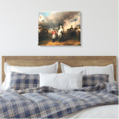 OVERLEVERING VAN LORD CORNWALLIS DOOR John Trumbul Canvas Afdruk (Insitu (Slaapkamer))