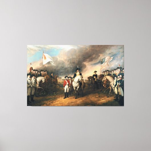 OVERLEVERING VAN LORD CORNWALLIS DOOR John Trumbul Canvas Afdruk (Voorkant)