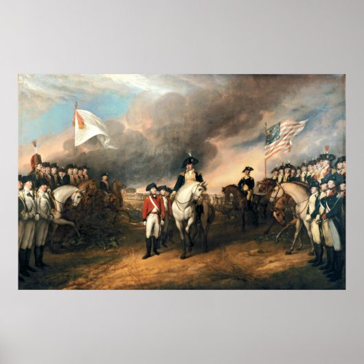 OVERLEVERING VAN LORD CORNWALLIS DOOR John Trumbul Poster (Voorkant)