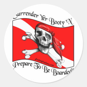 Overlevering Yer Booty Sticker