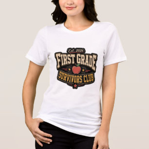 Overleversclub Eerste Klas Gesticht 2026 Leraar Tri-Blend Shirt